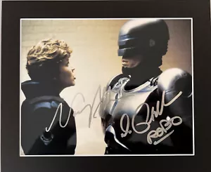 8x10 Robocop Print Signed by Peter Weller & Nancy Allen Mounted In Bag - Imagen 1 de 3