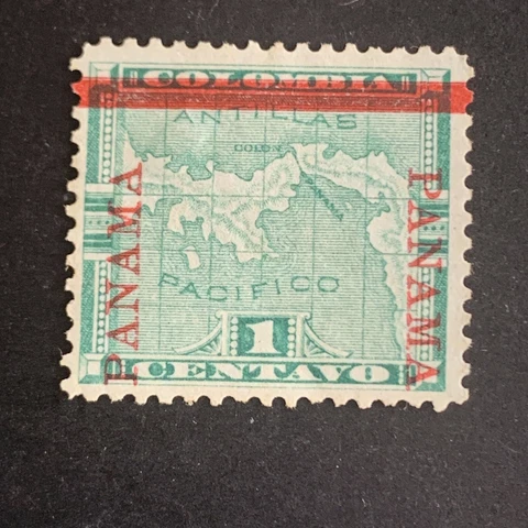 51578 1904 Columbia Stamps  Panama Overprint MHROG Nice Fresh Cover