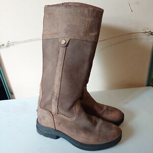 Ariat Windermere Hydroguard Waterproof Long Brown Riding Knee High Boots Size 9B