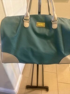 Nicole Miller Sharon City Duffle Bag Turquoise Retail $110 Overnight Carry On - Picture 1 of 14