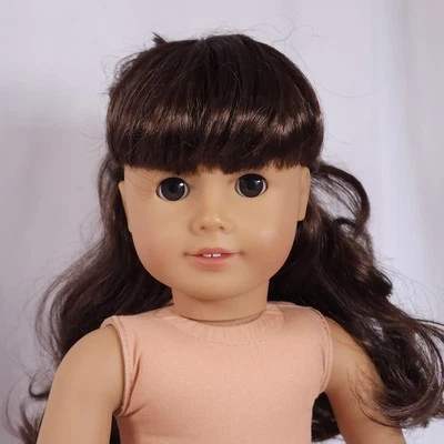 Muñeca American Girl de 18" BeForever Samantha Parkington rizada marrón oscuro flequillo de pelo Foto 1 de 4