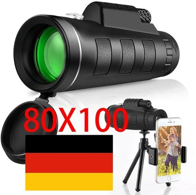 Neu Monokulare Teleskop 80X100 HD Prism Monokular Starscope monocular Telescope - Bild 1 von 4