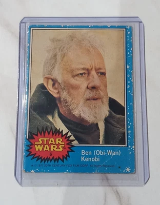 Star Wars 1977 Topps Card Blue Series 1 Ben Obi Wan No. 6 Original 💥 - Image 1 of 2