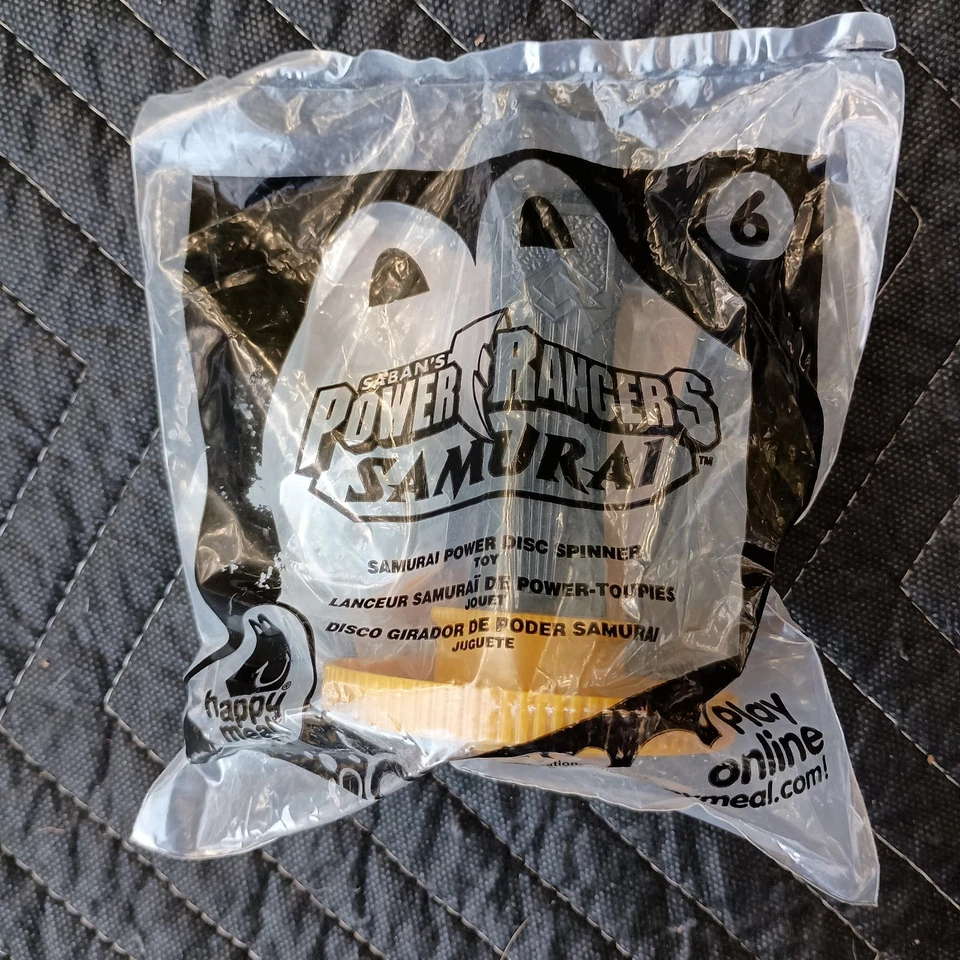 NOVO Power Rangers #6 Samurai Power Disk Spinner Brinquedo McDonalds de 2011 - Imagem 1 de 1