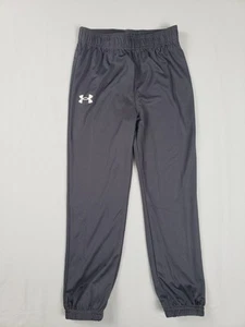 Under Armour 100% Polyester Gray Joggers Size 6 - Picture 1 of 6
