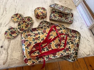 Antik 19 Teile Weihnachten Weihnachtsstern Serviertabletts Italienisch Mid Century #12 - Bild 1 von 7