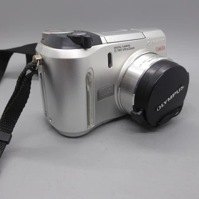 Olympus Digital Camera Camedia C-740 Ultra Zoom 3.2MP Silver Tested - Image 1 of 4