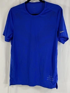 Nike Dri-Fit Run Division Rise 365 Blue Short Sleeve T Shirt Mens S DD6045-405 - Picture 1 of 9