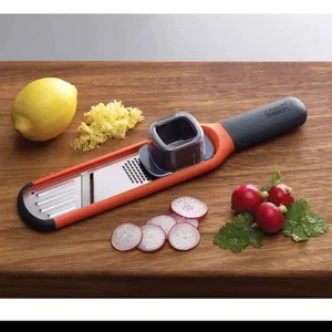 Joseph Joseph Handi-Grate 2-in-1 Mini Grater and Slicer, Orange - Picture 1 of 3