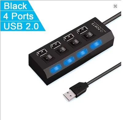 USB HUB 7 Port High Speed 2.0 USB Multi Splitter Desktop PC Laptop Adapter - Image 1 of 4