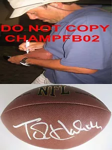 TODD HALEY CLEVELAND BROWNS, ACEROS, JEFES, FIRMADOS, AUTOGRAFIADOS, FÚTBOL, PRUEBA - Imagen 1 de 2