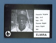1987 Cain ELMIRA Pioneers Black #25 JOAQUIN TEJADA