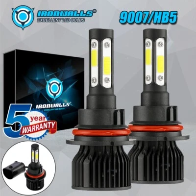 Faros LED 4 lados 9007 HB5 haz alto-bajo para Ford E-350 Super Duty 1999-2007 Foto 1 de 4