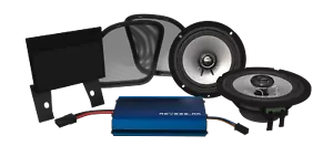 Hogtunes 225 Watt Amplifier - 6.5" Front Road Glide Speaker Kit - Picture 1 of 1
