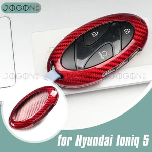 Red Carbon Fiber Remote Key Fob Cover For Hyundai Ioniq 6 Kona Sonata GN7 2023+ - Bild 1 von 14