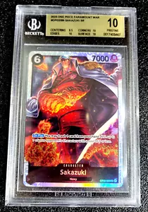 BGS 10 PRISTINE SR SUPER RARA 2023 SAKAZUKI PEZZO UNICO PARAMOUNT WAR G5810 - Foto 1 di 2