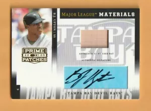 B.J. Tarjeta de murciélago Upton Tampa Bay Rays AUTO 2005 Prime Patches/250 4S - Imagen 1 de 2