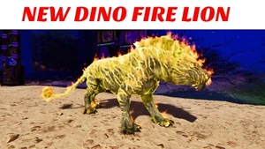 🔥ARK Survival Ascended PvE PC/XBOX/PS5 NEW Dino Pyromane (lion) Female clone - Picture 1 of 28