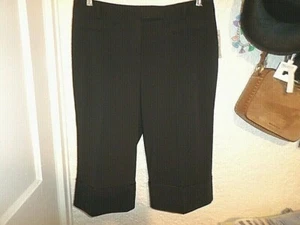 Pantalones recortados negros Alberto Makali nuevos con etiquetas talla 14 - Imagen 1 de 4