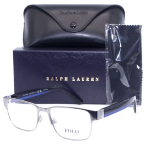 NEW POLO RALPH LAUREN PH 1219 9266 GUNMETAL BLACK AUTHENTIC EYEGLASSES 54-17 - Picture 1 of 4