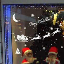 Decor Elk Removable Christmas Decorations Decal Wallpaper Shop Window Sticker