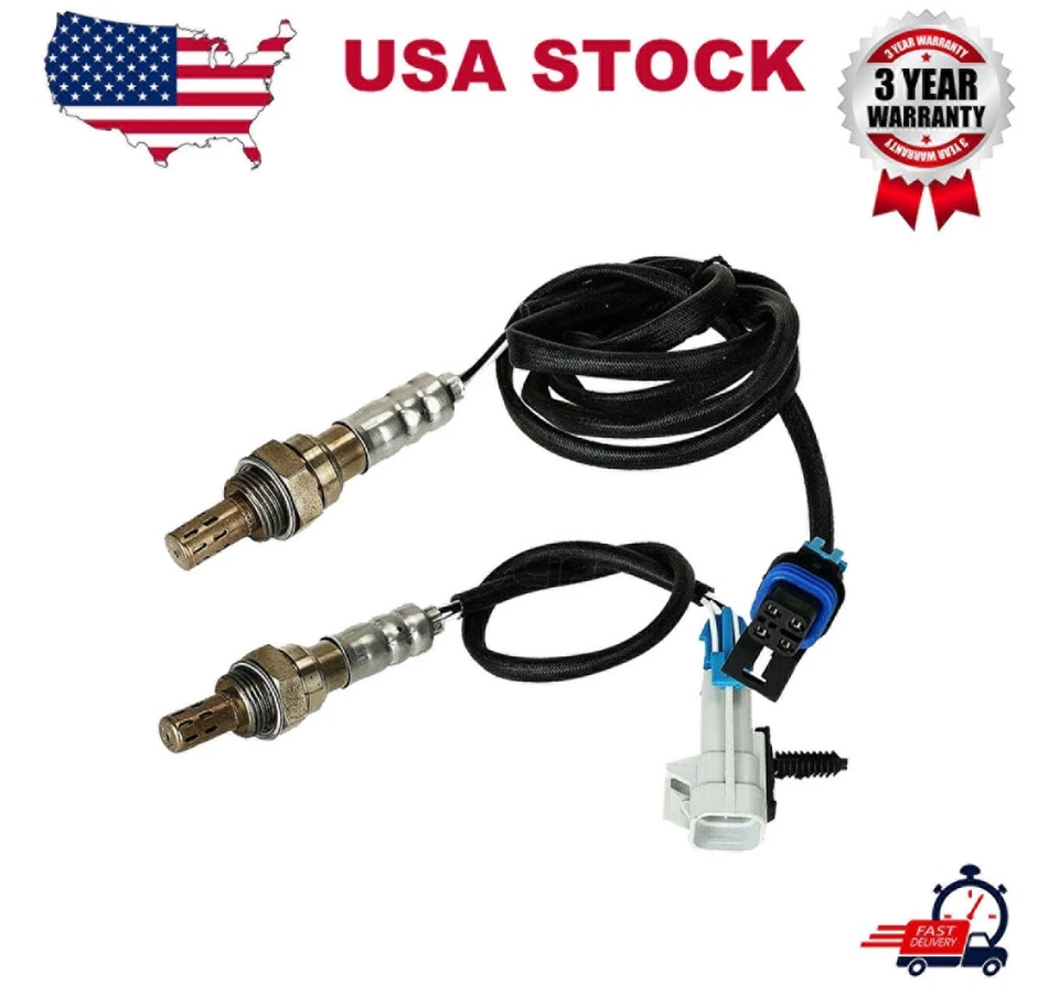 2x Sensores de oxígeno aguas arriba + aguas abajo para Chevrolet Malibu 3,1 L V6 2001 2002 2003 Foto 1 de 4