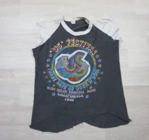 Vintage US Festival Raglan T Shirt (L) 1982 California Tom Petty Grateful Dead - Picture 1 of 16