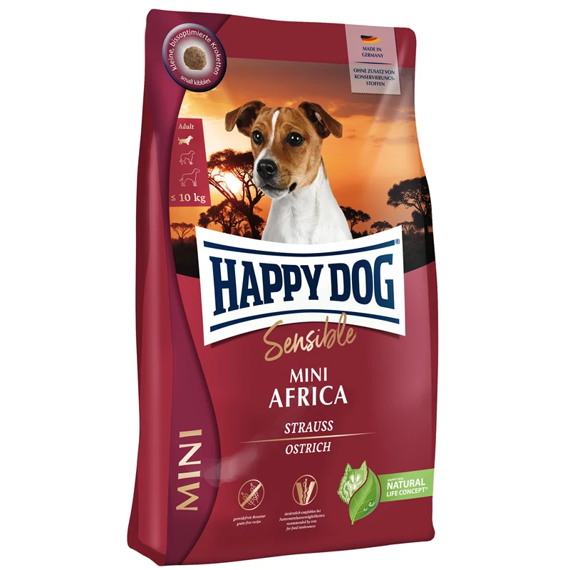 Happy Dog Sensible MINI Africa 4 kg - getreidefreies Hundefutter mit Strauss - Bild 1 von 1