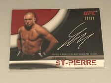 2010 Topps UFC Knockout Georges St. Pierre Full Contact Auto On Card 73/99