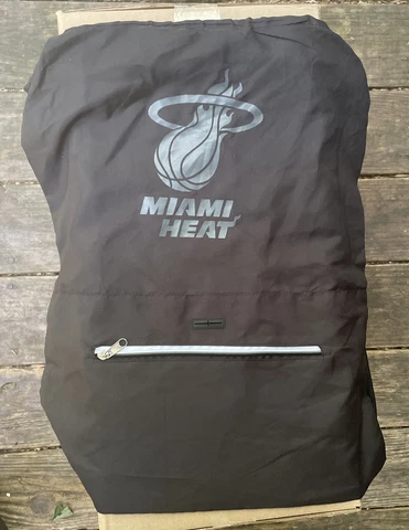 NBA Miami Heat Backsack Backpack String Drawstring Book Bag Drawstring 17” x 20” Cover