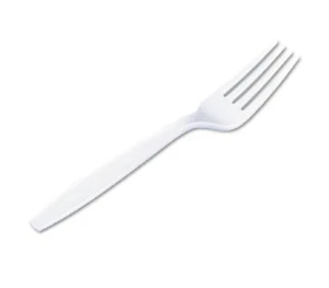 Premium Quality Plastic Forks White Medium Weight Disposable 5.75" Length Party - Picture 1 of 5