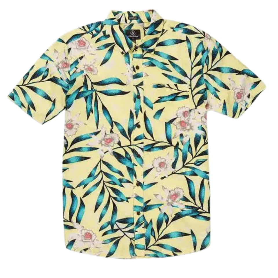 Size Medium Volcom Tropical Hideout Short Sleeve Woven - Image 1 of 1