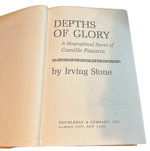 Depths Of Glory By Irving Stone Hardcover Biographical Novel Of Camille Pissarro - Bild 1 von 5