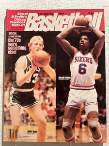 1980 81 STREET & SMITH's Pro NCAA College Basketball LARRY BIRD Julius ERVING - Picture 1 of 2