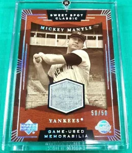 Mickey Mantle 50 limited memorabilia card last number - Picture 1 of 2