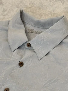 Caribbean Roundtree & Yorke Shirt 4XB Neu mit Etikett grau strukturiert Blumen UVP 79,50 - Bild 1 von 10