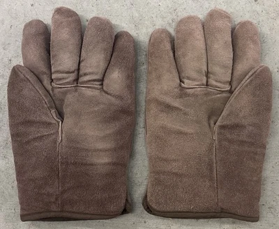 Guantes de cuero de vaca genuinos divididos gamuza marrón para hombre talla XL Foto 1 de 4
