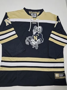 Colosseum US Navy Midshipmen Hockey Jersey Size Small Naval Academy Vtg - Picture 1 of 12
