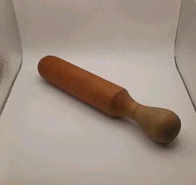 Antiguo colador de mazo de hierbas de madera triturador utensilios de cocina de granja herramientas de cocina Foto 1 de 4