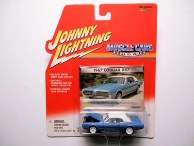 MUSCLE CARS EE. UU. AZUL 1967 MERCURY COUGAR XR7 JOHNNY WHITE LIGHTNING CHASE CAR Foto 1 de 3