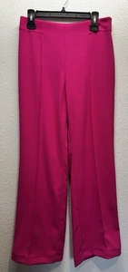 ZARA Women's Flowy Wide Leg Pants Hot Pink-Fuschia Dress Pants Size M - Picture 1 of 14