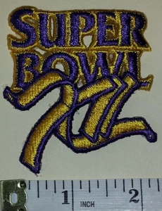 SUPER BOWL XII DALLAS COWBOYS vs DENVER BRONCOS NFL FOOTBALL EMBLEM PATCH - Picture 1 of 1
