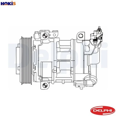 COMPRESSOR AIR CONDITIONING CS20325 FOR BHX 9HD 1.6L EP6/5FS 5FM 1.6L 4cyl - Image 1 of 4