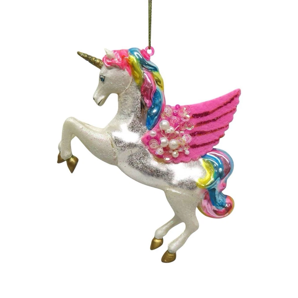 December Diamonds Pink Unicorn Ornament - Image 1 of 1