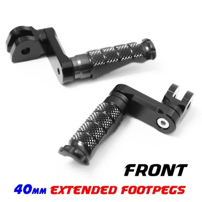 Clavijas delanteras negras R-FIGHT 40 mm inferiores para Aprilia Tuono 125 17-22 21 20 19 18 Foto 1 de 4