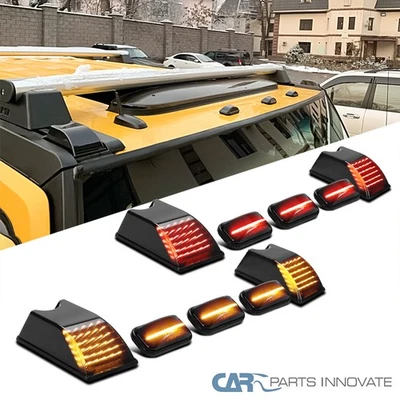 Fits 03-09 Hummer H2 Smoke LED Cab Roof Top Marker Running Lights Truck SUV SUT - Image 1 of 4