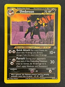 Umbreon 32/75 Raro Ilimitado NO HOLO Pokémon Neo Discovery - Imagen 1 de 4