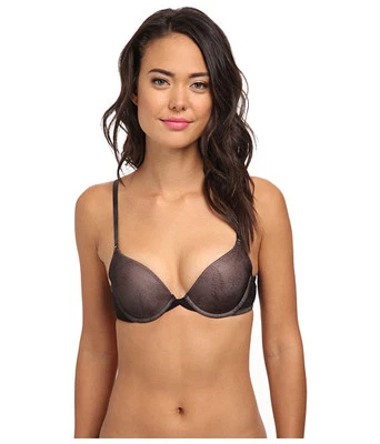 Sujetador con aros ON GOSSAMER HOLIDAY BUMP IT UP #019852 NEGRO 34 C NUEVO $52 Foto 1 de 4