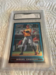 MIGUEL CABRERA TIGERS 2009 BOWMAN CHROME WBC # BDPW26 GRADED 10 L@@@K - Picture 1 of 2