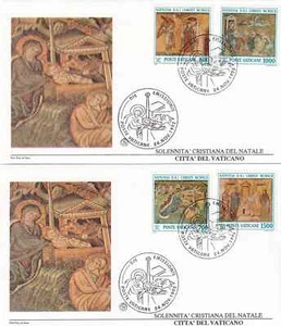 Vatican 1992 Yvert 937/40 FDC Christmas MNH - Picture 1 of 1